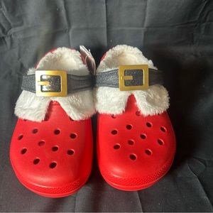 Kids Red Santa Clogs